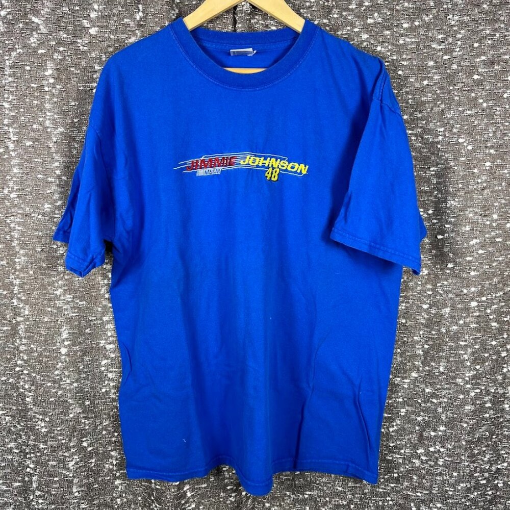 Vintage Checkered Flag Sports Nascar Jimmie Johnson 48 Sz‎ XL Chevrolet Tshirt